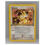 Pokemon 2000 1st Edition Meowth 62 Surface