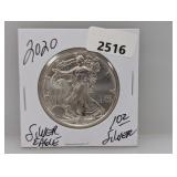 2020 1oz .999 Silv Eagle $1 Dollar