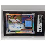 2024 Winn Bowman Chrome Auto Relic RC Ref/95 SGC 9