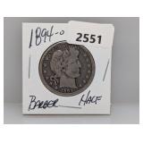 1894-O 90% Silv Barber Half $1 Dollar
