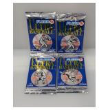 (4) 1991 Fleer Ultra Baseball Packs