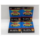 (4) 1991 Topps Stadium Club Baseball Series 2