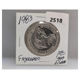 1983 1oz .999 Silv Engelhard Round