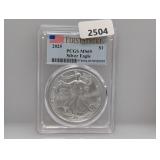 PCGS 2025 MS69 1oz .999 Silv Eagle $1