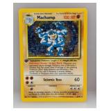Pokemon 1999 1st Ed Machamp Holo 8 Scratches/Edges