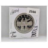 2004 90% Silv Lewis & Clark Half $1 Dollar