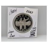 2004 90% Silv Lewis & Clark Half $1 Dollar