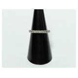 .925 Sterl CZ Anniversary Style Band Sz 6.5