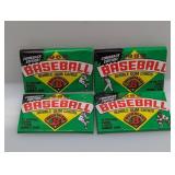 (4) 1989 Bowman Packs Look For Ken Griffey Jr. RC