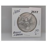 2005 1oz .999 Silv Mexico Libertad