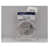 PCGS 2020-W MS69 1oz .999 Silv Eagle $1