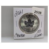 2021 1oz .999 Silv Canada Maple Leaf