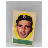 Sandy Koufax 1963 Topps Peel-Offs Inst Back HOF