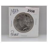 1923 90% Silv Peace $1 Dollar