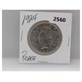 1924 90% Silv Peace $1 Dollar