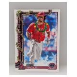 2025 Topps Holiday Mike Trout SP Holiday Necklace