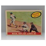 1959 Topps Baseball 3000th Hit Stan Musial Edge