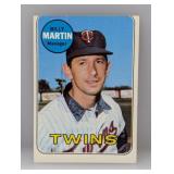 1969 Topps Baseball BILLY MARTIN 547 Indent