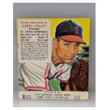 1953 Red Man Tobacco GERRY STALEY FULL TAB Cs/Is