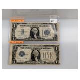(2) $1 Silver Certificates