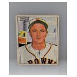 1950 Bowman #189 Owen Friend (RC) Browns Crease