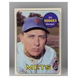 1969 Topps GIL HODGES HOF/MIRACLE METS WS MANAGER
