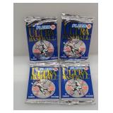 (4) 1991 Fleer Ultra Baseball Packs