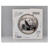 2016 30G .999 Silv Panda 10 Yuan
