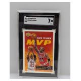 1992-93 Upper Deck MVP #67 Michael Jordan SGC 7 NM