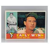 1960 Topps Early Winn #1 HOF Low Card# Indent