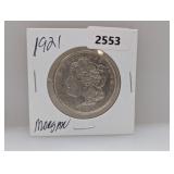 1921 90% Silv Morgan $1 Dollar