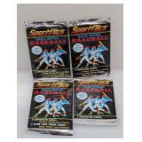(4) 1987 Sports Flics Magic Motion Cards Packs