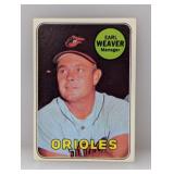 1969 Topps Baseball EARL WEAVER ROOKIE CARD/HOF