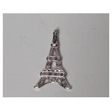 .925 Sterl Diamond Eifel Tower Pendant