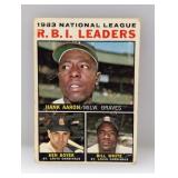 1964 Topps NL Rbi Leaders Aaron/ Boyer #11 Damage