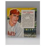 1954 Red Man Tobacco CURT SIMMONS 12N S/C
