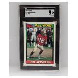 1991 Topps All Pro #73 Joe Montana SGC 9 MT