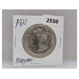 1921 90% Silv Morgan $1 Dollar