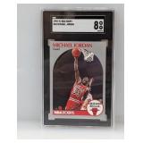 1990-91 NBA Hoops #65 Michael Jordan SGC 8 NM-MT