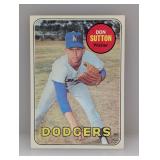 1969 Topps Baseball DON SUTTON HOF 216 Stain