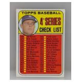 1969 Topps DON DRYSDALE CHECKLIST UNCHECKED 314