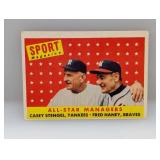 1958 Topps Casey Stengel Unchecked Checklist HOF C