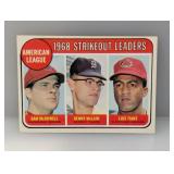 1969 Topps LEADERS McDOWELL/McLAIN/TIANT 11