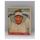 1934 V354 World Wide Gum #44 Jesse Haines HOF Ss