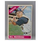 1966 Topps Bill Mazeroski #210 Crease