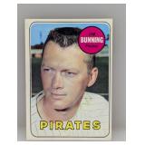 1969 Topps Baseball JIM BUNNING HOF 175 Corner