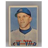 1957 Topps Tony Kubek #312 HOF Broadcaster Corner