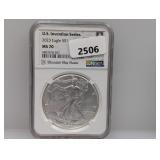NGC 2023 MS70 1oz .999 Silv Eagle $1