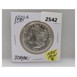 1881-S 90% Silv Morgan $1 Dollar