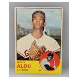 1963 Topps Matty Alou #128 Crease/Stain/Corners